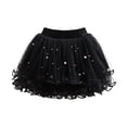 thumbnail image 1 of Lullu Girls' Mesh Ruffle Layered Tutu Skirt Party Dance Ballet Tulle Skirt, Sizes 1-14, 1 of 3