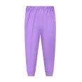 thumbnail image 1 of Lullu Girls Pajama Pants Kids Unisex Solid Elastic Waist Sleep Pants Bottoms, Sizes 2-12, 1 of 3