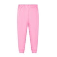 thumbnail image 1 of Lullu Girls Pajama Pants Kids Unisex Solid Elastic Waist Sleep Pants Bottoms, Sizes 2-12, 1 of 3