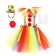 thumbnail image 1 of Lullu Girls Party Clown Sleeveless Tutu Dress with Accessories Stage Performance Outfits, 1 of 6