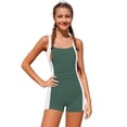 thumbnail image 1 of Lullu Girls Quick-Dry Color Block One-Piece Swimsuit with Removable Bra Cups, Sizes 7-18, 1 of 4