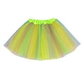 thumbnail image 1 of Lullu Girls Rainbow Princess Tutu Skirt Multicolor Party Ballet Dance Tulle Skirt, 1 of 4