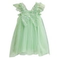 thumbnail image 1 of Lullu Girls Ruffle Sleeveless A Line Tutu Dress Mesh Tulle Party Princess Dress, Sizes 1-7, 1 of 4