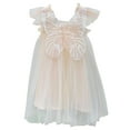 thumbnail image 1 of Lullu Girls Ruffle Sleeveless A Line Tutu Dress Mesh Tulle Party Princess Dress, Sizes 1-7, 1 of 4