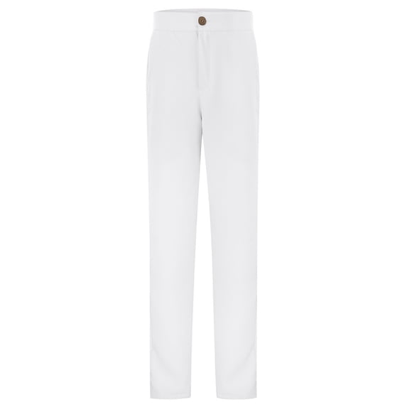 Lullu Girls School Uniform Pull-On Stretch Twill Pants Casual Trousers, Sizes 5-16