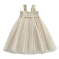 thumbnail image 1 of Lullu Girls Sleeveless Straps Tutu Dress Solid Tulle Party Princess Dress, Sizes 12M-6Y, 1 of 5