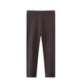 thumbnail image 1 of Lullu Girls Soft Stretch Leggings Casual Solid Pull On Comfy Knit Pants, 1 of 2