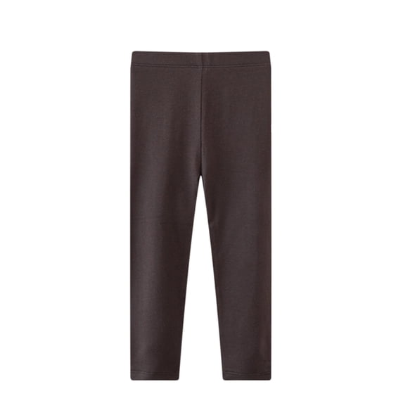 Lullu Girls Soft Stretch Leggings Casual Solid Pull On Comfy Knit Pants