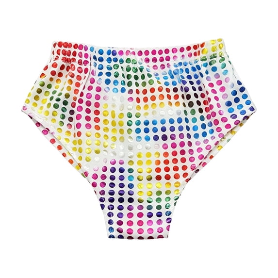 Lullu Girls Sequin Booty Shorts Stage Performance Shiny Dance Shorts, Sizes 3-17