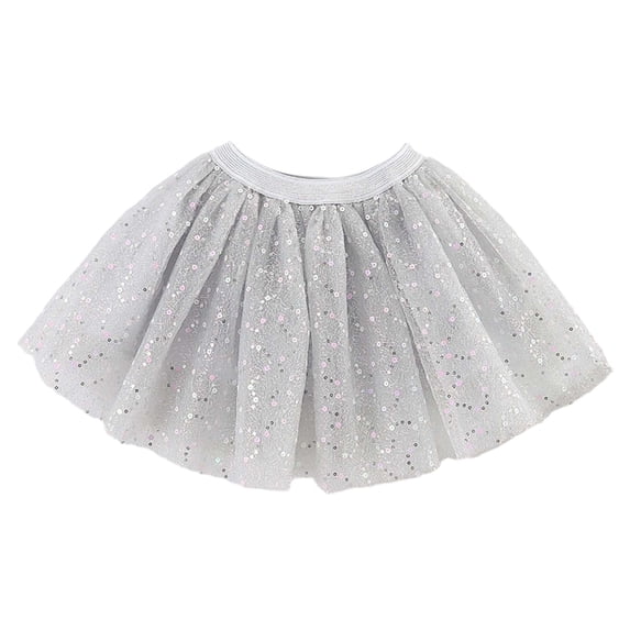 Lullu Girls Sequins Tutu Skirt Party Birthday Princess Tulle Skirt, Sizes 2-10