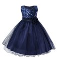 thumbnail image 1 of Lullu Girls Sparkly Sequins Sleeveless Tutu Dress Wedding Birthday Party Dress, Sizes 3-10, 1 of 3
