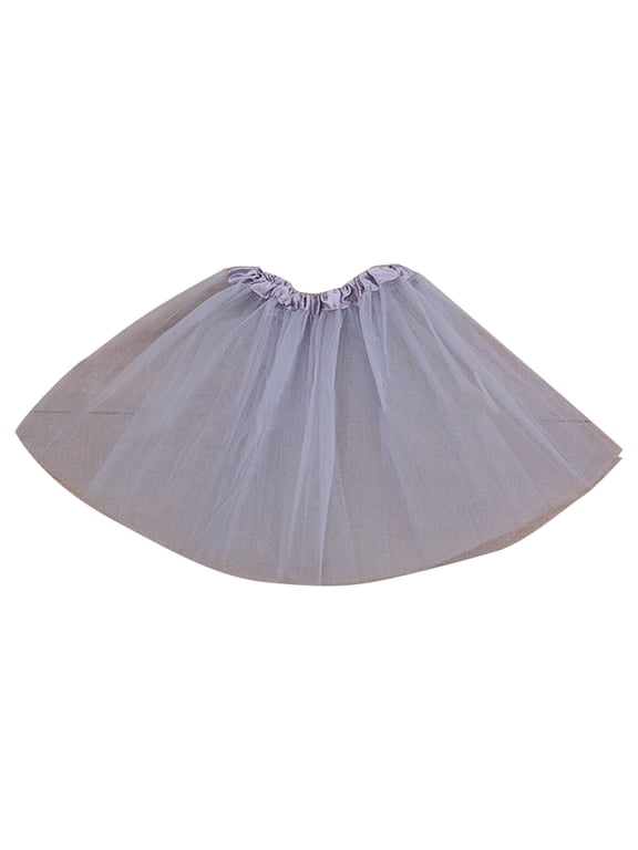 Girls Three Layer Mesh Tutu Skirt Party Ballet Dance Princess Tulle Skirt
