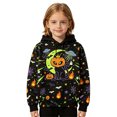 thumbnail image 1 of Lullu Halloween Girls Graphic Hoodie Fall Cozy Long Sleeve Sweatshirt, Sizes 4-14, 1 of 3