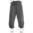 thumbnail image 1 of Lullu Infant Boys' Baggy Striped Pants Cotton Lightweight Pull On Pants Summer Slacks, 1 of 7