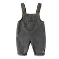 thumbnail image 1 of Lullu Boys Denim Overalls Baby Casual Dungarees Jumpsuit with Adjustable Straps, 1 of 3