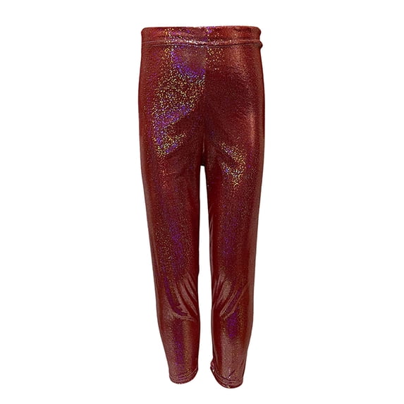 Lullu Girls Glitter Sequin Leggings Shiny Stretch Dance Tights Dancewear Pants