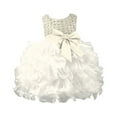 thumbnail image 1 of Lullu Infant Girls Sleeveless Layered Pageant Gown Wedding Birthday Party Princess Dress, 1 of 4
