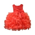 thumbnail image 1 of Lullu Infant Girls Sleeveless Layered Pageant Gown Wedding Birthday Party Princess Dress, 1 of 8