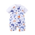 thumbnail image 1 of Lullu Newborn Boys Zipper Short Sleeve Rash Guard One Piece Bathing Suit UPF 50+ Swimsuit, 1 of 8
