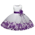 thumbnail image 1 of Lullu Newborn Girls Flower Sleeveless Tutu Dress Wedding Birthday Party Princess Dress, 1 of 3