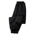 thumbnail image 1 of Lullu Summer Athletic Pant for Boys Breathable Quick-Dry Relaxed Jogger Pants, Black, Sizes 5-16, 1 of 4