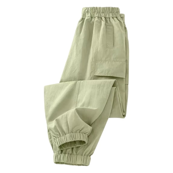 Lullu Summer Athletic Pant for Boys Breathable Quick-Dry Relaxed Jogger Pants, Sizes 5-16
