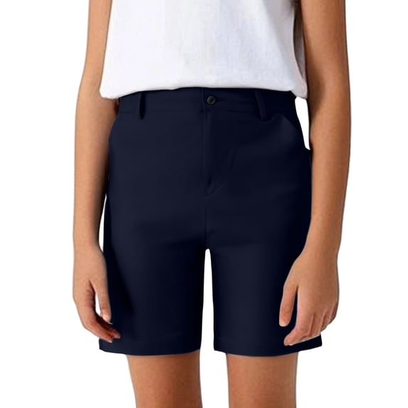 Lullu Summer Boys' Formal Dress Shorts Kids School Performance Tailored Shorts, Sizes 4-18