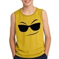 thumbnail image 1 of Lullu Summer Boys Lightweight Tank Top Cartoon Expression Print Sleeveless Top, Sizes 3-14, 1 of 6