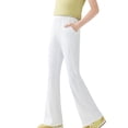 thumbnail image 1 of Lullu Summer Girls' Lightweight Flare Pants Stretch High Rise Pull On Pants, Sizes 7-15, 1 of 4