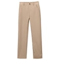 thumbnail image 1 of Lullu Teen Girls' School Uniform Pants Unisex Pull On Straight Stretch Pants Trousers, 1 of 6