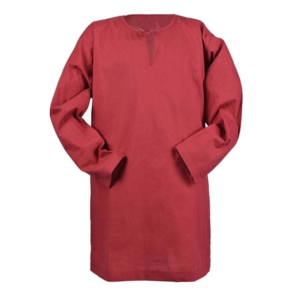 Lullu Toddler Boys Retro Long Sleeve Shirt Solid Loose Cotton Linen Dress-Up Shirt Top