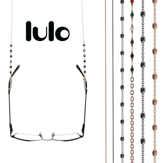 Lulo Glasses Strap Chains, 6-Pack Stylish Glasses Chain for Women