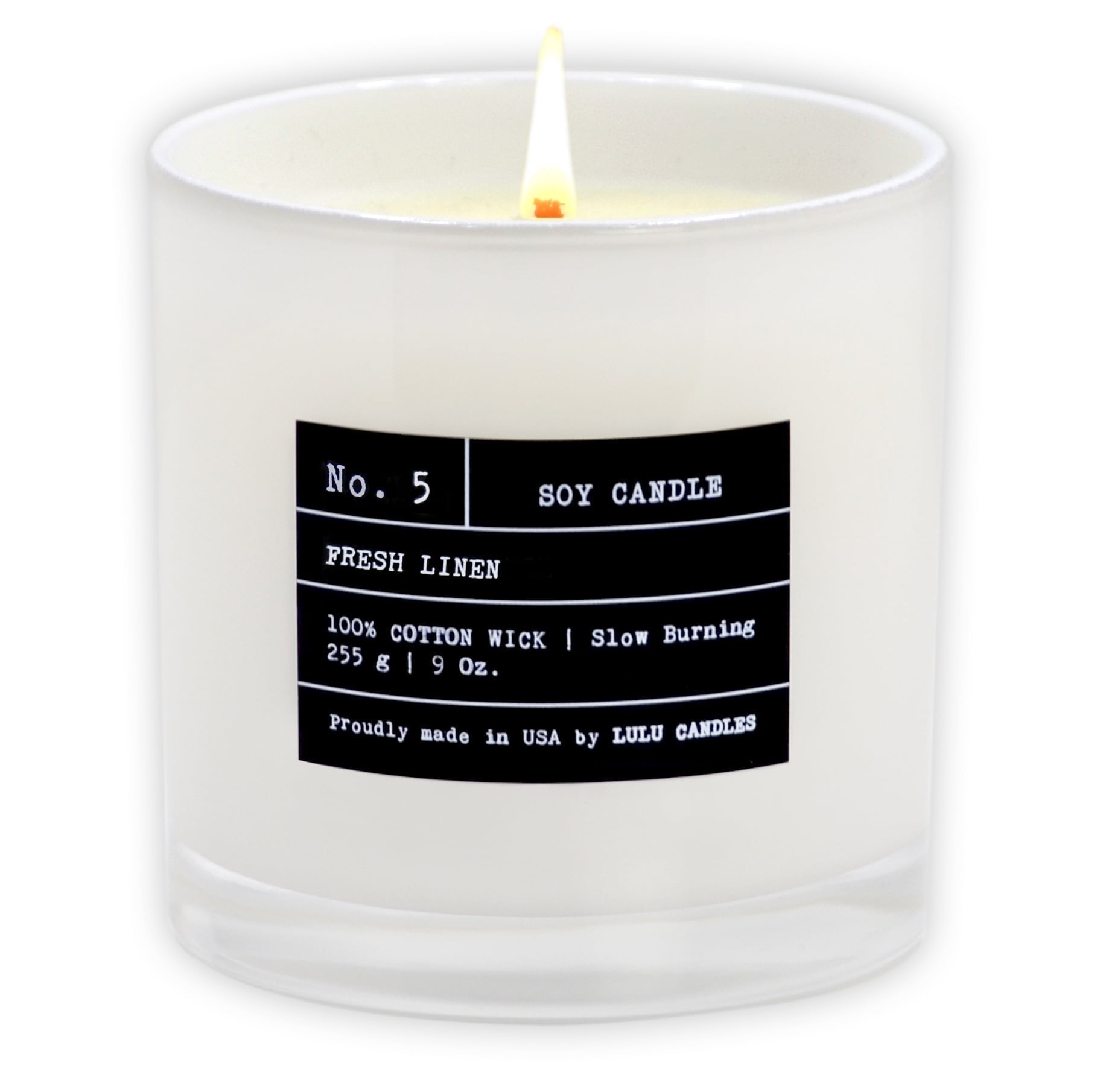 Fresh Linen Luxury Scented Candle - Thumbnail 4