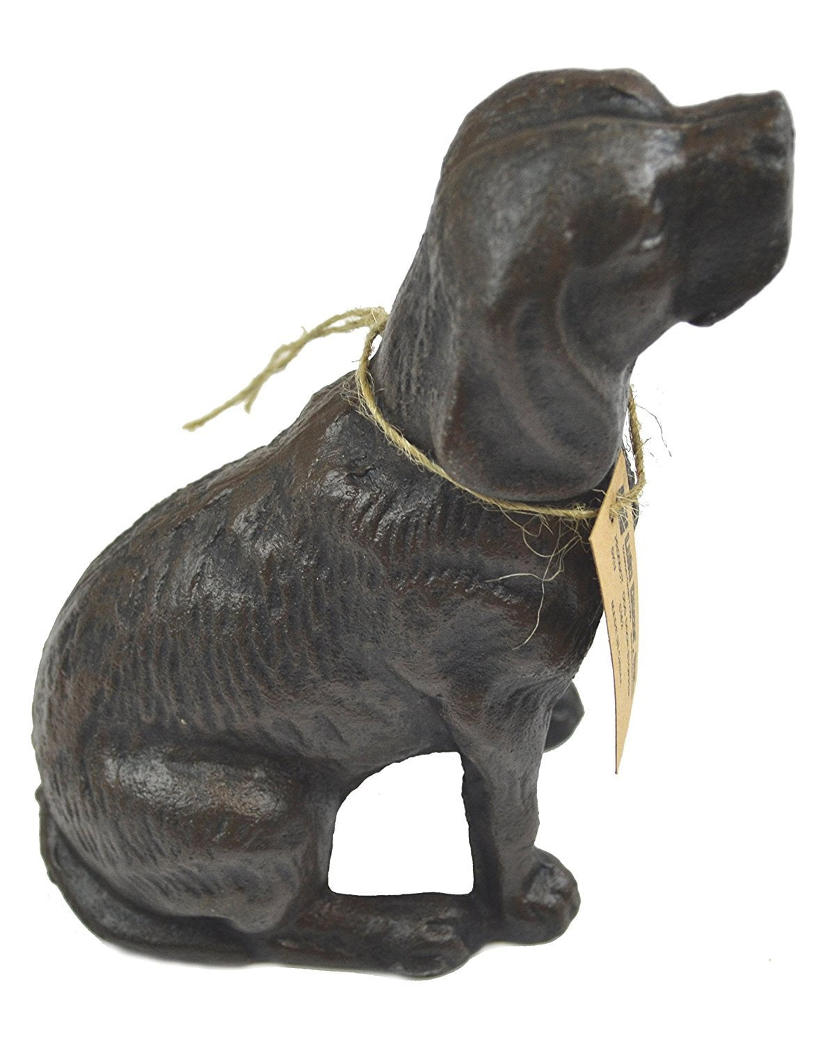 Lulu Decor, Cast Iron Dog Door Stopper, Doorstops, Sculpture, Dog Statue (Antique Black 4 lbs)