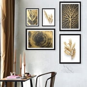 Lulu - Pica- Multicolor - 5 Pieces Decorative Framed MDF Painting
