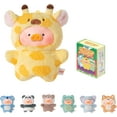 thumbnail image 1 of Lulu The Piggy Blind Box Figures - 6pcs Puppet Show Series Plush Keychain Blind Boxes Finger Puppet Toy Cute Stuffed Animals Mystery Box Collectibles Home Decoration Birthday Gifts, Whole Set, 1 of 6
