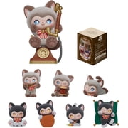 Lulu The Piggy Blind Box Figures - MOFFYS Magic Tailoring Shop Series Blind Boxes Cute Flocked Animal Figurines Mystery Box Collectibles Home Decorations Holiday Birthday Gifts, Single Box