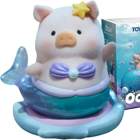 Lulu The Piggy Ocean series 1PC Cute Pig Blind Box Figures Collectible Toys Kawaii Birthday Gifts