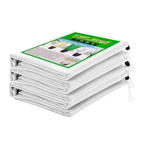 Luluganb 1 Pack Plant Covers Freeze Protection, 23.6" X 31.4" Frost Covers for Outdoor Plants, Garden Cover Plant Floating Row Cover,Vegetable Frost Blanket Winter Frost Cloth,White