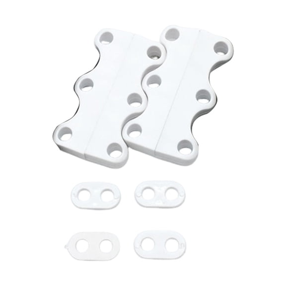 Luluganb 1 Set Magnetic No Tie Shoelaces, Powerful Fast Fasteners for Sneakers, Shoe Buckle Closure, Elastic Laces for Adults Teen, Easy On/Off Hands-Free, Running and Sports White