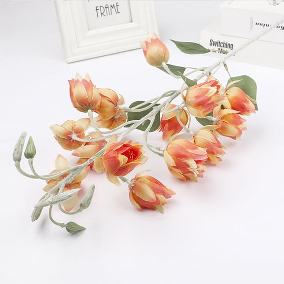 Luluganb 1PC Artificial Silk Campanula Wedding Bouquet,for Wedding Dinning Home Restaurant Decoration,Bridal Bouquet Wreath Decor