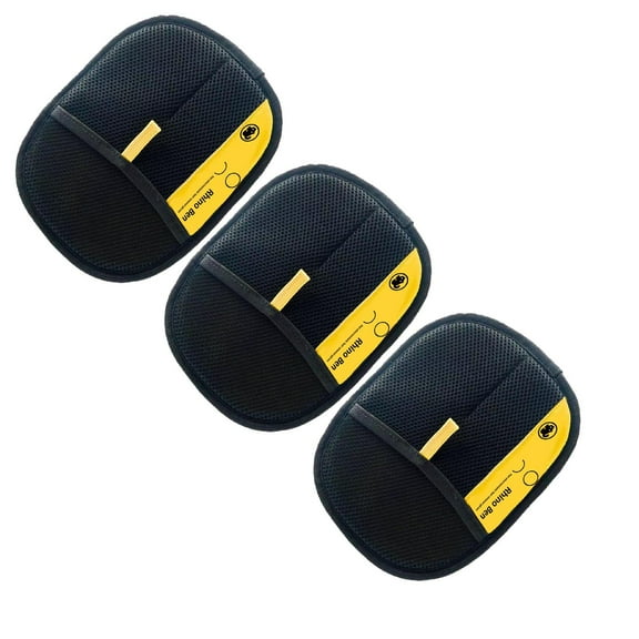 Luluganb 3Pcs Pet Hair Remover Glove - Double Sided Grooming Glove for Dogs & Cats, Anti Static Pet Hair Removal Glove for Furniture, Carpet, Couch - Reusable Washable Pet Grooming Mitt (Black)