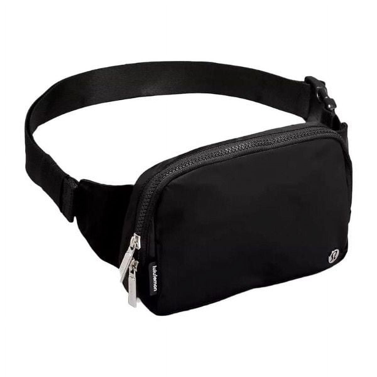 Everywhere Belt Bag Large 2L, Pander Waterproof Everywhere Fanny Pack Purse  for Women and Men with Adjustable Strap. (Solid, Black Onyx)