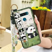 Lulumi-Phone Case For LG K50S, Durable phone protector Cute cell phone cover Anti-knock mobile case Fashion Design panda phone case Soft case phone pouch mobile phone case Cartoon