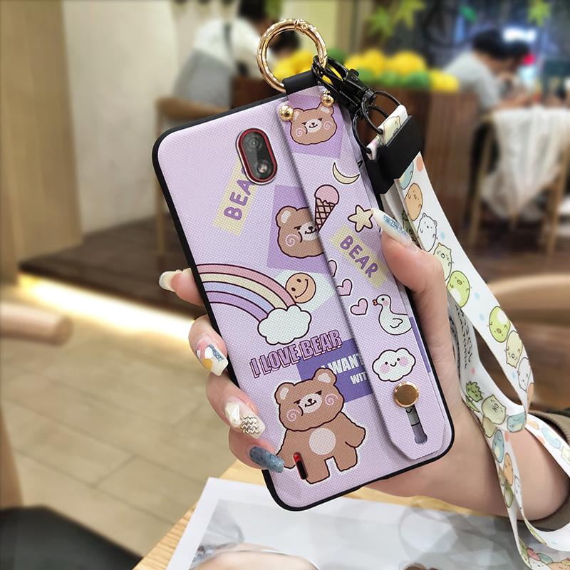 LulumiPhone Case For Nokia C1, Kickstand Silicone cell phone cover