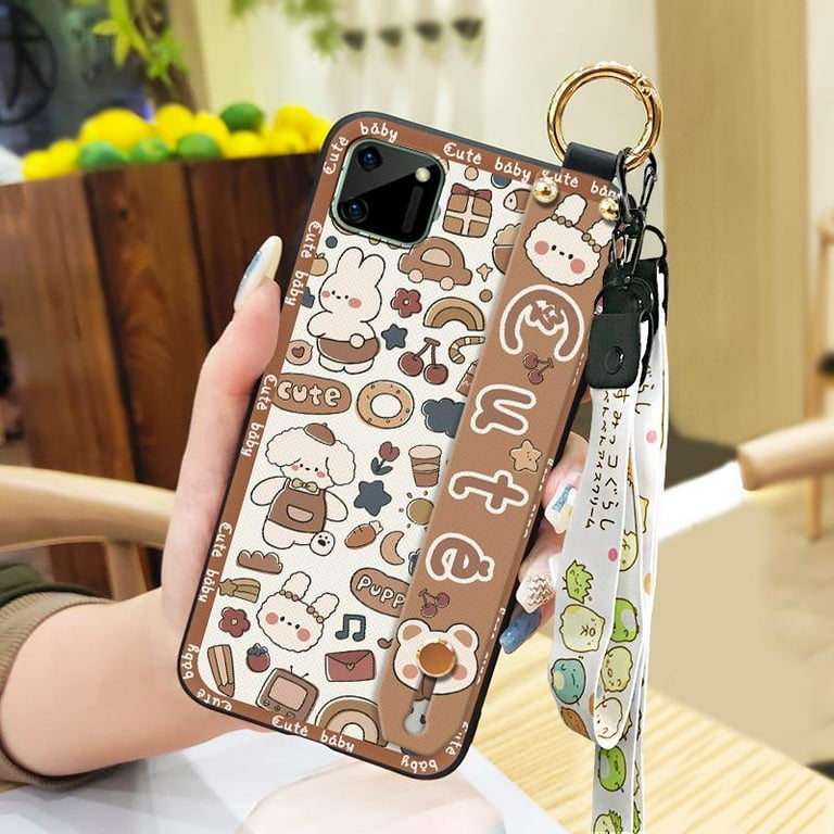 Lulumi Phone Case For OPPO Realme C11 phone pouch Fashion Design Dirt resistant Waterproof cell phone case Lanyard Shockproof phone protector Anti dust cell phone sleeve Back Cover ring Walmart