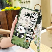 Lulumi-Phone Case For Xiaomi Poco X3 NFC/X3 Pro, Shockproof Kickstand Soft case cell phone case Durable Anti-dust Anti-knock Wrist Strap Dirt-resistant Cartoon phone case ring