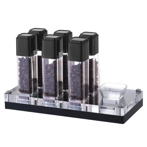 Lulupack 6PCS Coffee Bean Storage Container, Coffee Espresso Tubes Set (Medium)