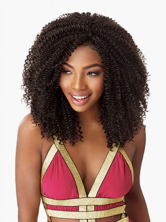 Lulutress Crochet Braid Cork 18" (4-Pack) (#1B Off Black)