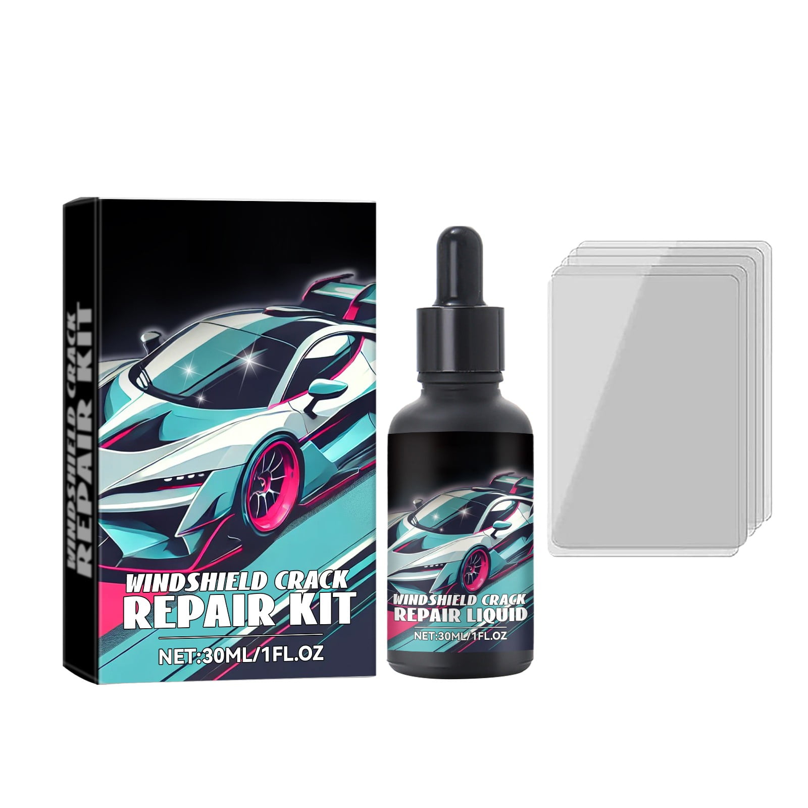 Luluy Advanced Windshield Crack Repair Kit 30Ml Liquid Glass Repair ...